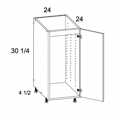 US CABINETS-ALPINE -TORINO-WHITE PINE-FULL -HEIGHT -SINGLE -DOOR -SINK -BASE