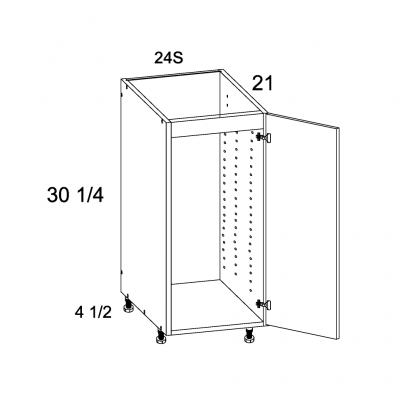 US CABINETS-ALPINE-PALERMO-FULL -HEIGHT -SINGLE -DOOR -VANITY -BASE