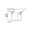 US CABINETS-ALPINE -TORINO-WHITE PINE-17 5/8" -H -FLIP -UP -WALL -CABINETS