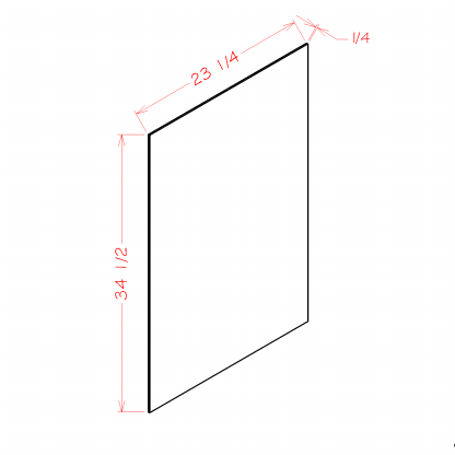 US Cabinets-Highland-Shaker-Cinder-BASE-SKIN-VENEER-PANEL