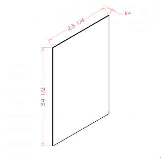 US Cabinets-Highland-Shaker-Dove-BASE-SKIN-VENEER-PANEL