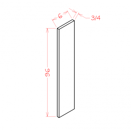 US Cabinets-Highland-Torrance-White-6"W-BASE-&-WALL-FILLER