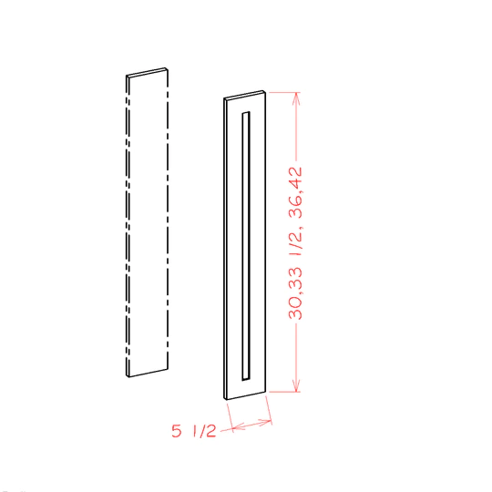 US Cabinets-Highland-Shaker-Grey-DECORATIVE-FILLER-OVERLAYS