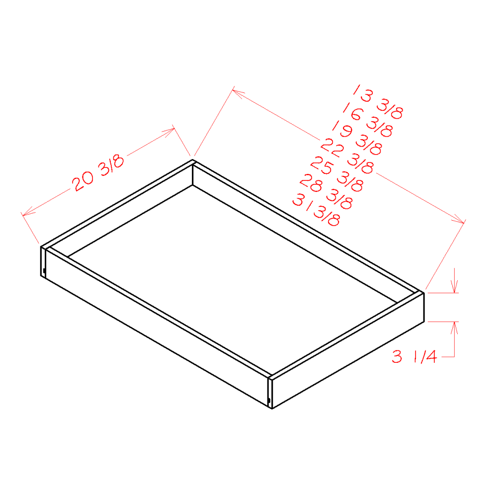 US Cabinets-Highland-Casselberry-Saddle-ROLL-OUT-SHELVES