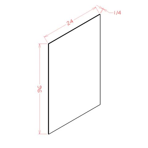 US Cabinets-Highland-Shaker-White-UTILITY-SKIN-VENEER-PANEL