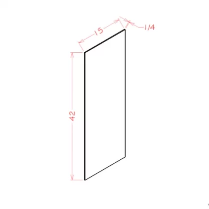 US Cabinets-Highland-Shaker-White-WALL-SKIN-VENEER-PANEL