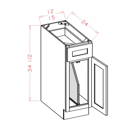 US Cabinets-Highland-Shaker-White-TRAY-DIVIDER-BASE-KITS