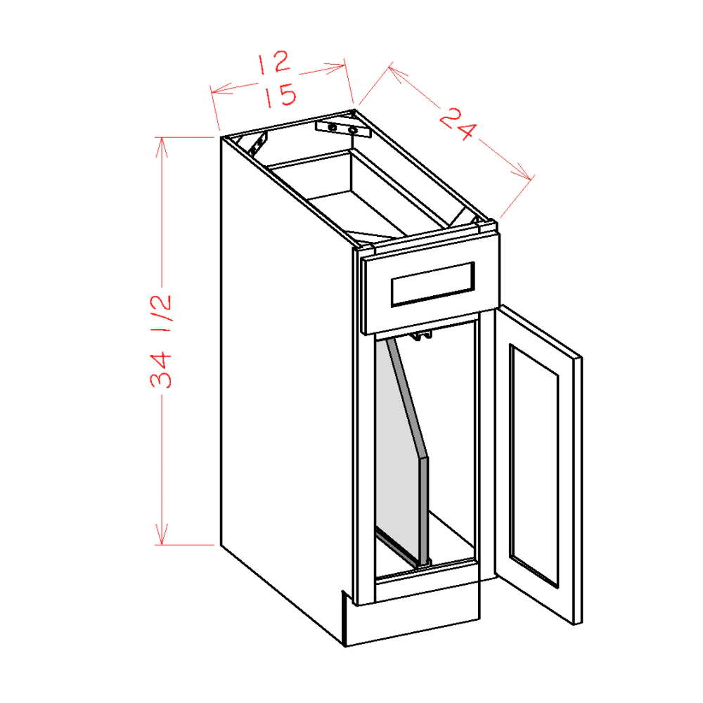 US Cabinets-Highland-Shaker-Grey-TRAY-DIVIDER-BASE-KITS