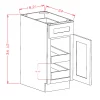 US Cabinets-Highland-Shaker-White-SINGLE-DOOR-SINGLE-DRAWER-TWO-ROLLOUT-SHELF-BASE-KITS