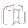 US Cabinets-Highland-Casselberry-Antique White-BASE-EASY-REACH-CABINETS-WITHOUT-LAZY-SUSAN-TRAYS