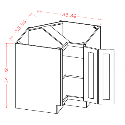 US Cabinets-Highland-Casselberry-Antique White-BASE-EASY-REACH-CABINETS-WITHOUT-LAZY-SUSAN-TRAYS