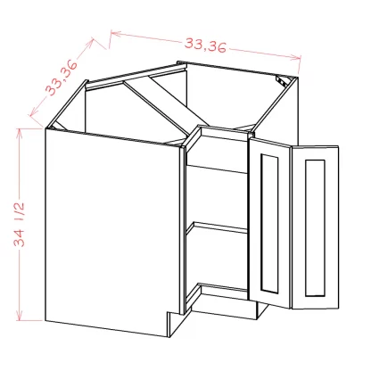 US Cabinets-Highland-Shaker-White-BASE-EASY-REACH-CABINETS-WITH-LAZY-SUSAN-TRAYS