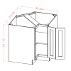 US Cabinets-Highland-Shaker-White-BASE-EASY-REACH-CABINETS-WITHOUT-LAZY-SUSAN-TRAYS
