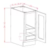 US Cabinets-Highland-Shaker-Dove-SINGLE-FULL-HEIGHT-DOOR-TWO-ROLLOUT-SHELF-BASE-KITS