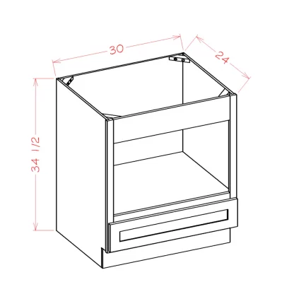 US Cabinets-Highland-Torrance-White-BASE-MICROWAVE-CABINET