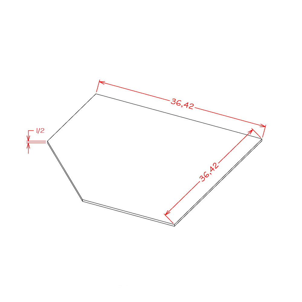 US Cabinets-Highland-Shaker-White-DIAGONAL-CORNER-SINK-BASE-FLOOR