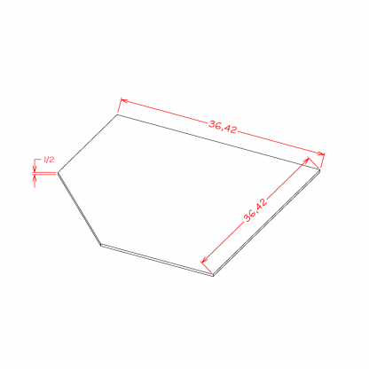 US Cabinets-Highland-Shaker-Dove-DIAGONAL-CORNER-SINK-BASE-FLOOR