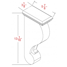 US Cabinets-Highland-Casselberry-Saddle-TRADITIONAL-CORBEL