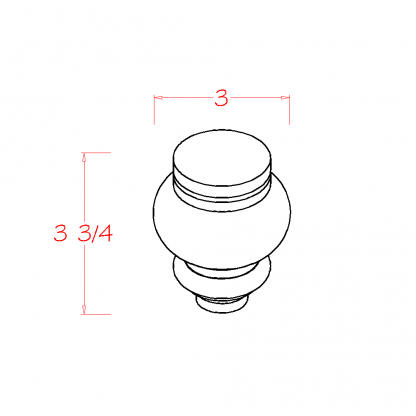 US Cabinets-Highland-Shaker-Dove-CIRCLE-BUN-FEET