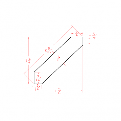 US Cabinets-Highland-Shaker-Grey-ANGLE-CROWN-MOULDING-(1-3/4"H)