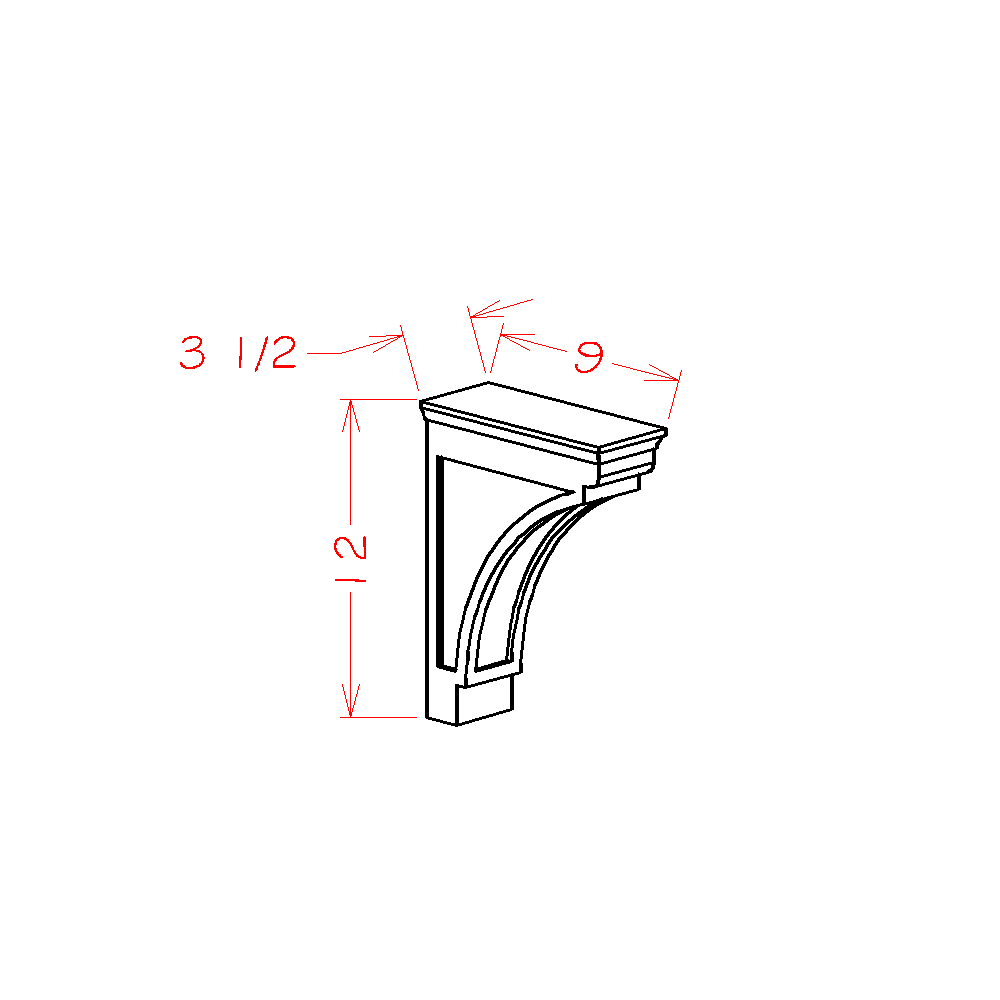 US Cabinets-Highland-Casselberry-Saddle-MODERN-CORBEL