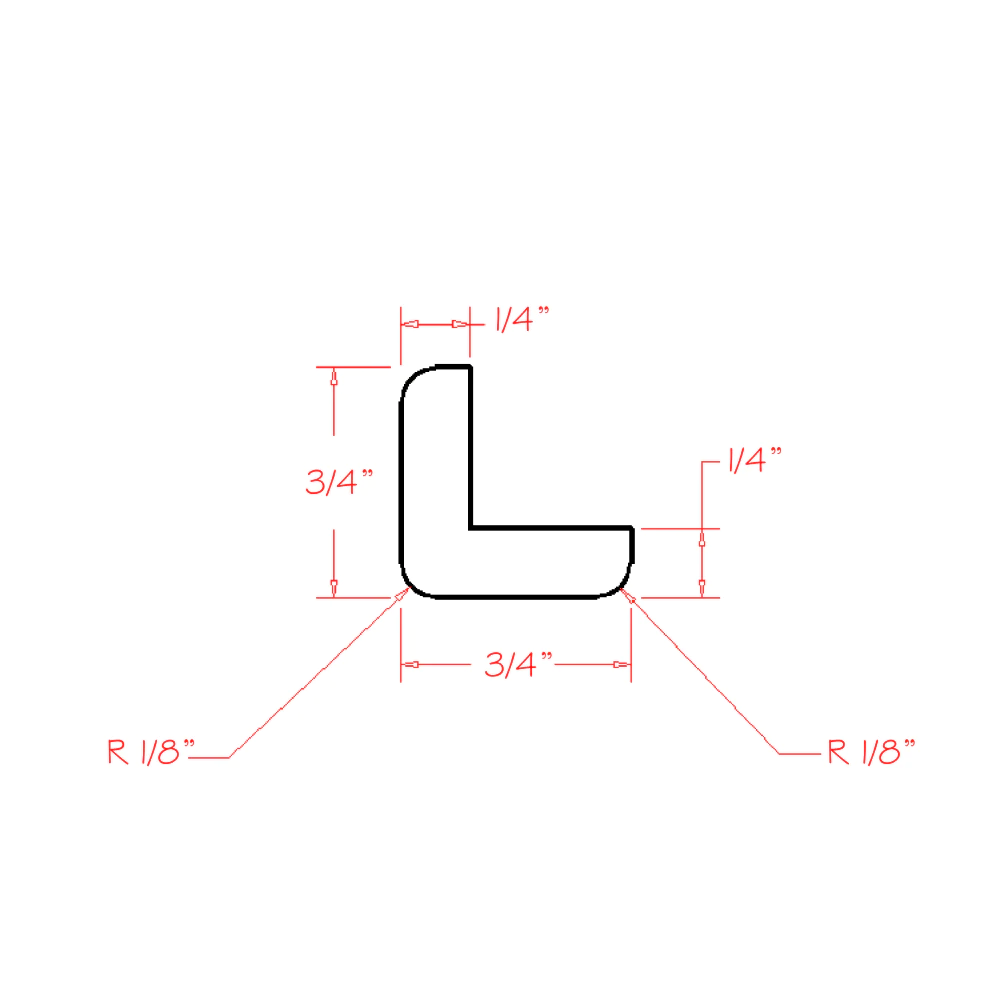 US Cabinets-Highland-Shaker-Dove-OUTSIDE-CORNER-MOULDING