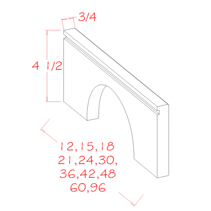 US Cabinets-Highland-Torrance-White-ARCHED-TOE-KICK-APRON-MOULDINGS