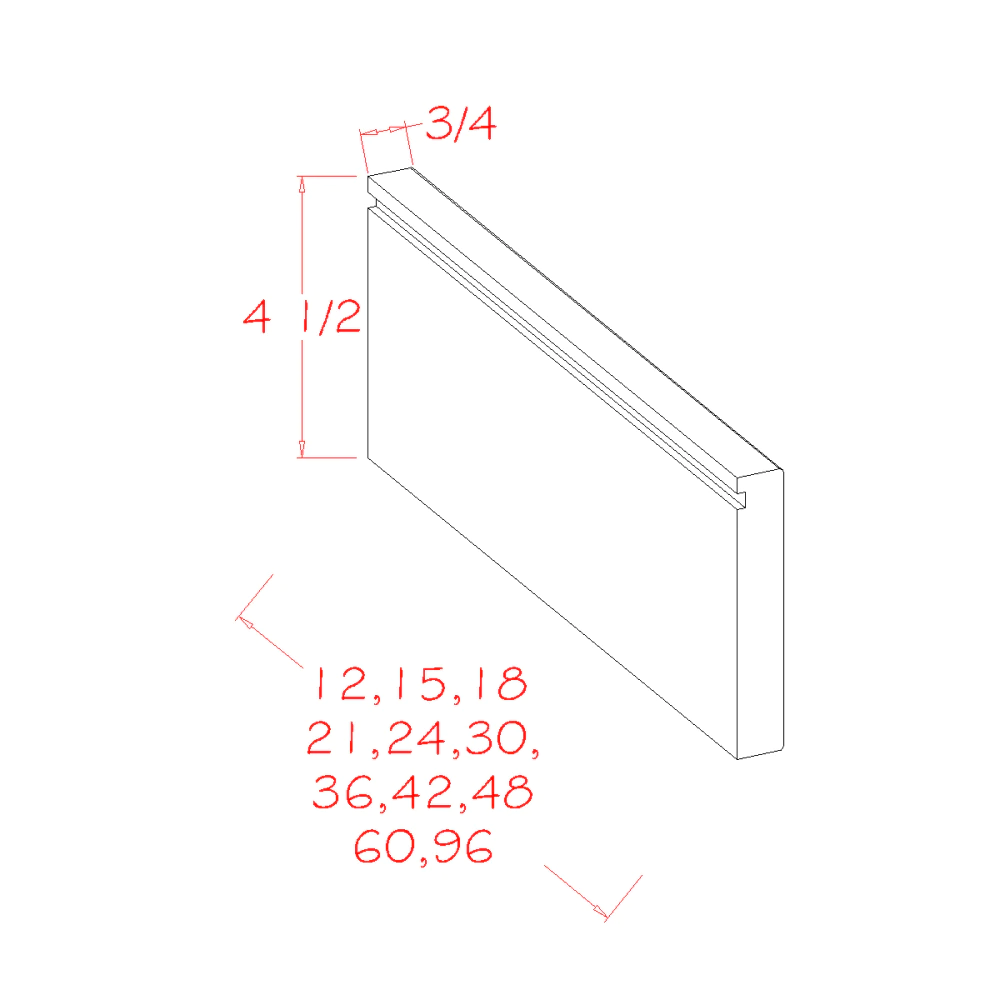 US Cabinets-Highland-Shaker-White-STRAIGHT-TOE-KICK-APRON-MOULDINGS