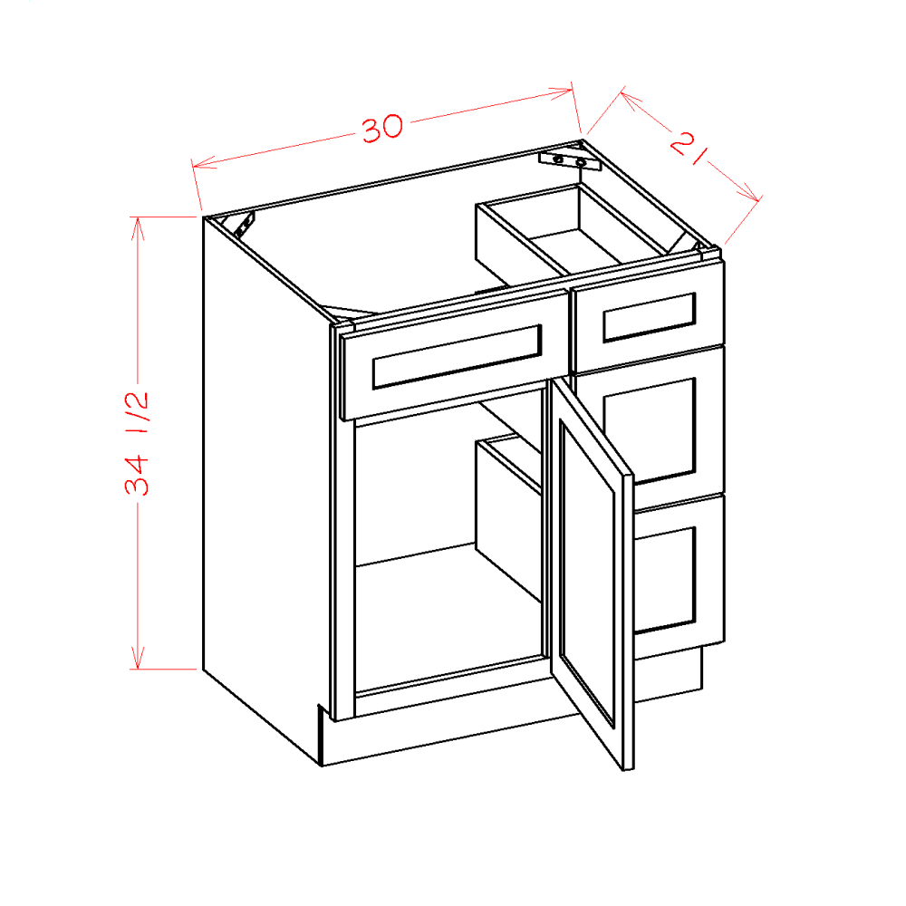 US Cabinets-Highland-Casselberry-Saddle-VANITY-COMBO-BASES-WITH-DRAWERS-RIGHT