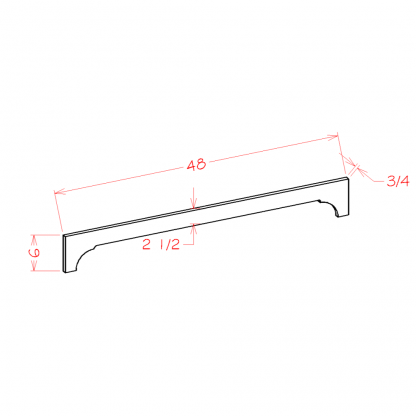 US Cabinets-Highland-Casselberry-Saddle-CROWN-VALANCE