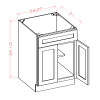 US Cabinets-Highland-Casselberry-Saddle-DOUBLE-DOOR-SINGLE-DRAWER-FRONT-VANITY-SINK-BASES