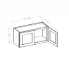 US Cabinets-Highland-Shaker-White-18"-HIGH-BRIDGE-CABINETS