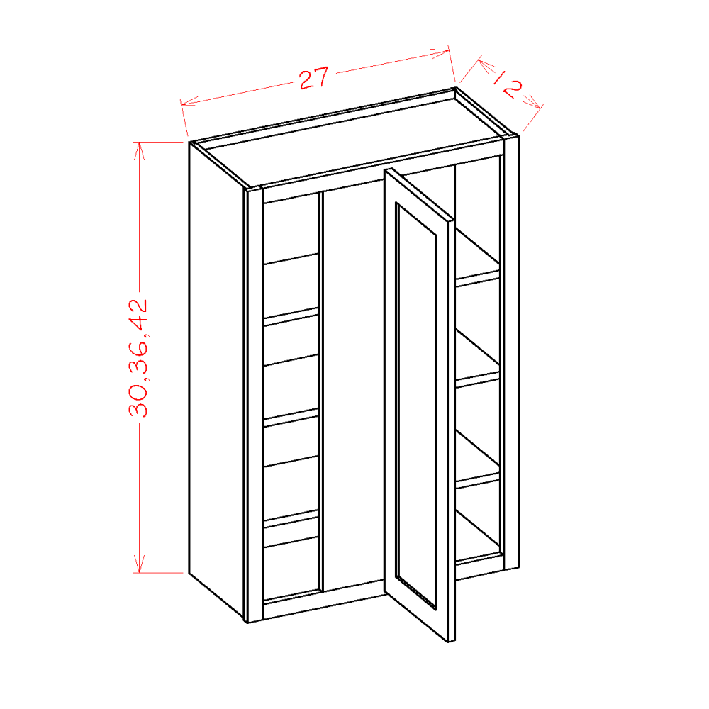 US Cabinets-Highland-Casselberry-Saddle-WALL-BLIND-CORNER-CABINETS