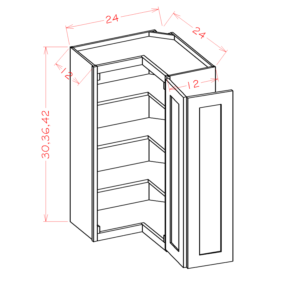 US Cabinets-Highland-Shaker-Antique White-WALL-EASY-REACH-CABINETS