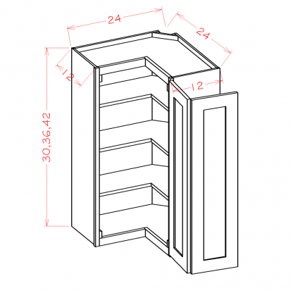 US Cabinets-Highland-Shaker-Cinder-WALL-EASY-REACH-CABINETS