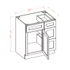 US Cabinets-Highland-Torrance-White-VANITY-COMBO-BASES-WITH-DRAWERS-RIGHT