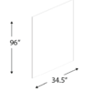Blue Valley-Shaker-Dove White-1/4 inch cabinet skin